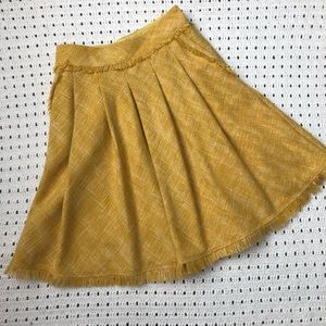 Anthropologie Maeve yellow skirt
